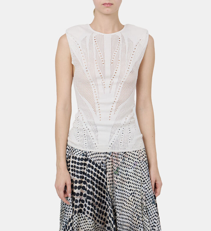 Short Sleeve Embroidered Top