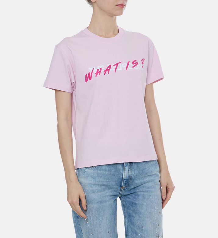 Graphic Two-tone Logo-print Short-sleeve T-shirt