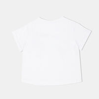 Cotton Polka Dot Applique T-shirt