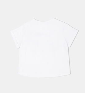 Cotton Polka Dot Applique T-shirt Cotton Polka Dot Applique T-shirt
