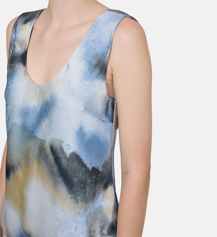 Sasumma Sleeveless Print Top