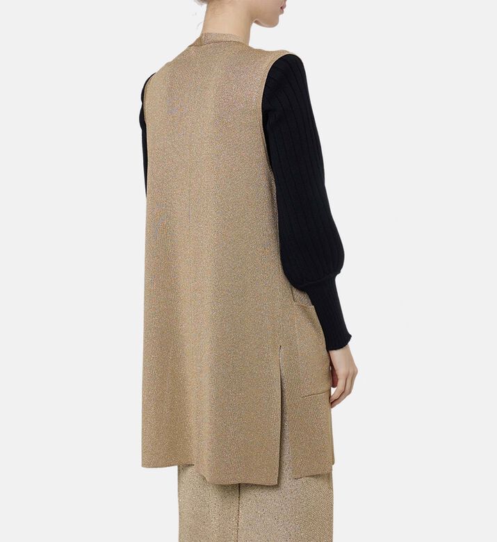Luisa Spagnoli Oversized V-neck Vest, Model View