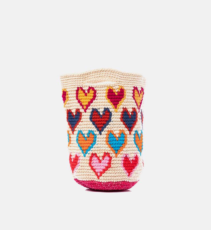 Heart-shaped Crochet Bag