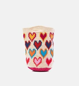Heart Pattern Crochet Bag Heart Pattern Crochet Bag