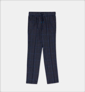 Boy Micro-check Knitted Pants
