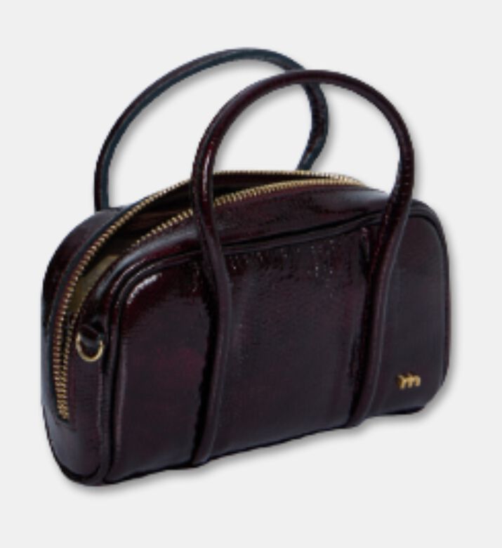 Momoni Mini Textured Leather Top-handle Bag, Packshot View