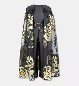 Poca and Poca Floral Cape-sleeve Jumpsuit, Packshot View