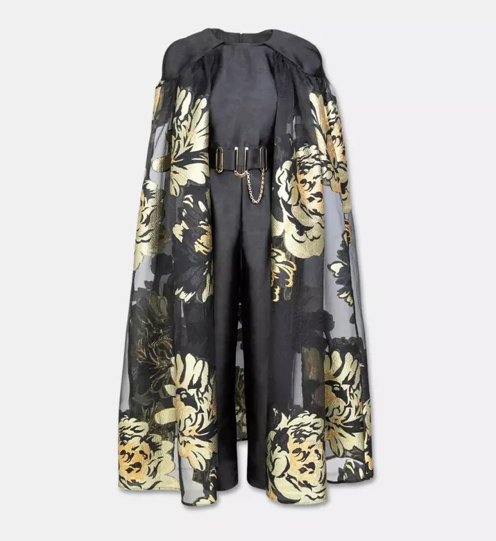 Poca and Poca Floral Cape-sleeve Jumpsuit, Packshot View