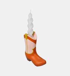 Kersten Cowboy Boot Polyresin Candle Stick, Packshot View
