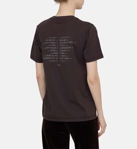 تيشيرت إدوين بياقة دائرية بطباعة غرافيكية