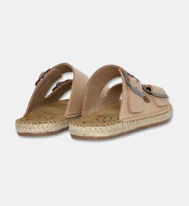 Salvi Double-buckle Espadrille Slide Sandal, Beige, Eu-41, Packshot View