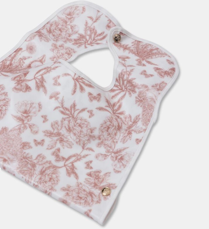 Tartine et Chocolat Canvas Baby Bib, Pink, Packshot View