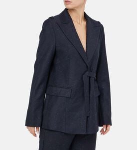 معطف بحزام بصدر واحد