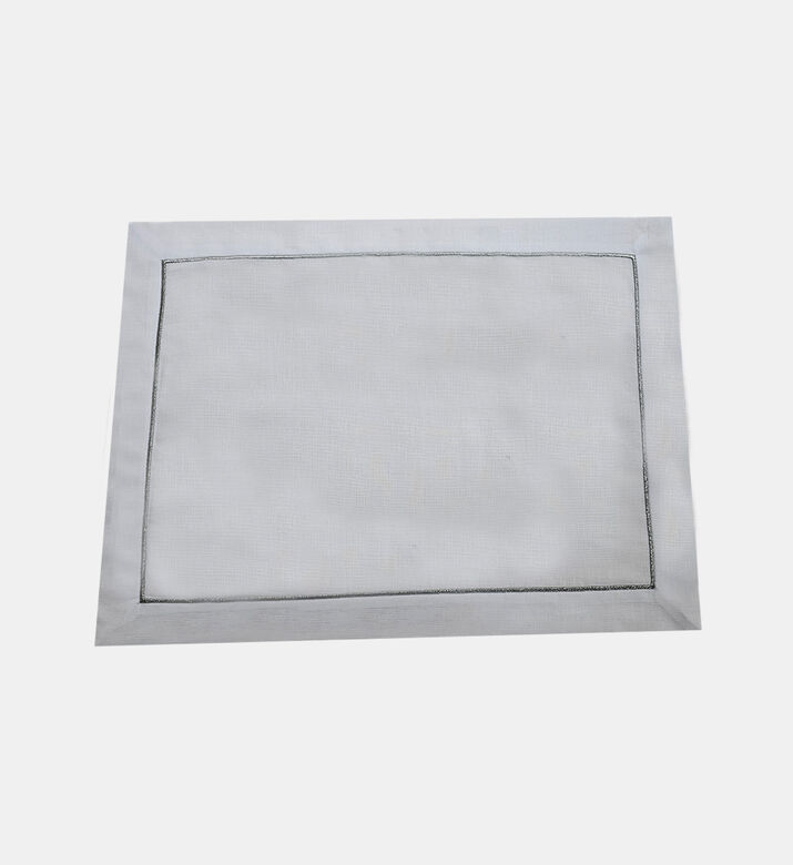 Stitched Boarder Linen Placemat