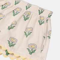 Cotton Elastic Waistband Shorts