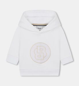 سويت شيرت مطرز بغطاء رأس