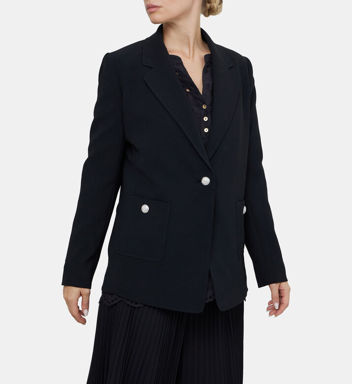 Jeweled Buttons Blazer Jacket Jeweled Buttons Blazer Jacket