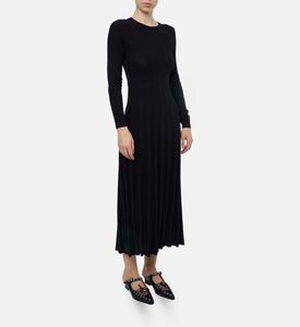 The Kooples Pleated Knit Maxi Dress, Model View
