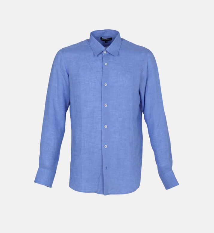 Melange Linen Poplin Shirt