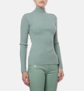 Nanushka Arella Ribbed-knit Top, Model View