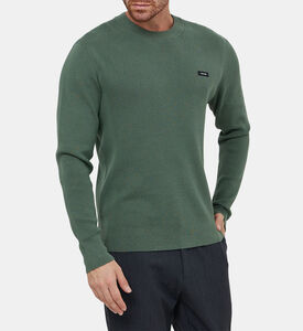 سترة قطنية بأكمام طويلة ولوغو