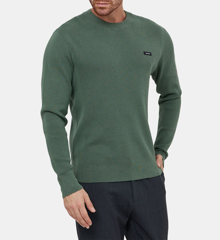 سترة قطنية بأكمام طويلة ولوغو