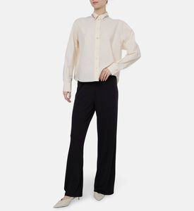 Forte-Forte Rhinestone-embellished Button Closure Shirt, Model View