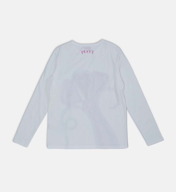 بلوزة طويلة الأكمام بطبعة قلوب