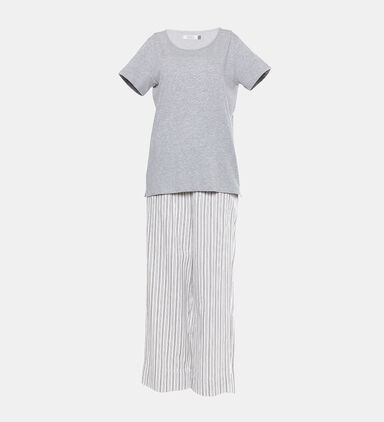 Cotton Stripped Pajama Set