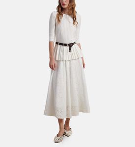 تنورة مرقعة بتطريز سانغالو