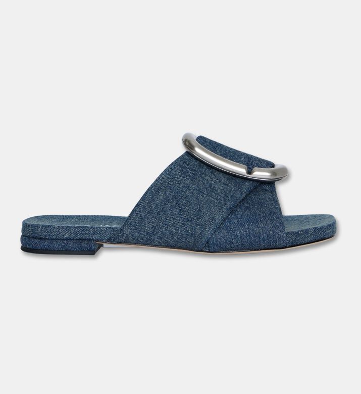Marc Jacobs Denim Ring-detail Slide Sandals, Packshot View