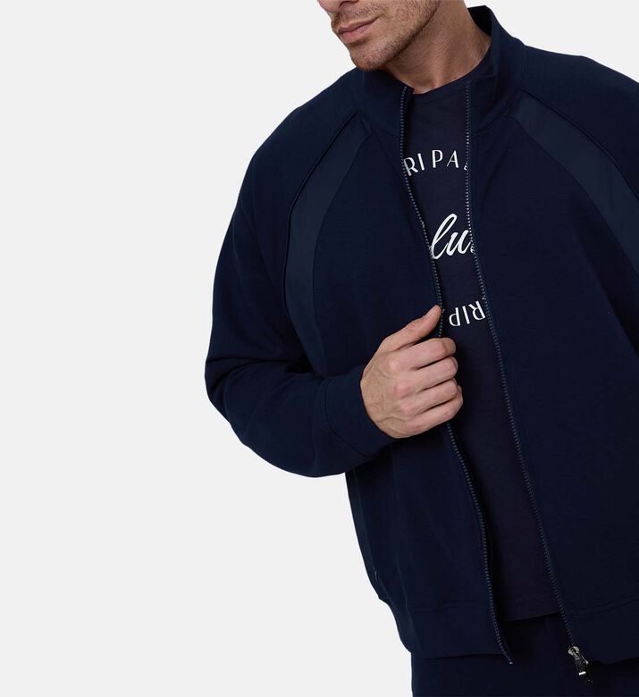 Cotton Zip-up Sweatshirt