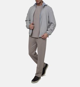 بنطال رياضي بحزام خصر مطاطي قطن