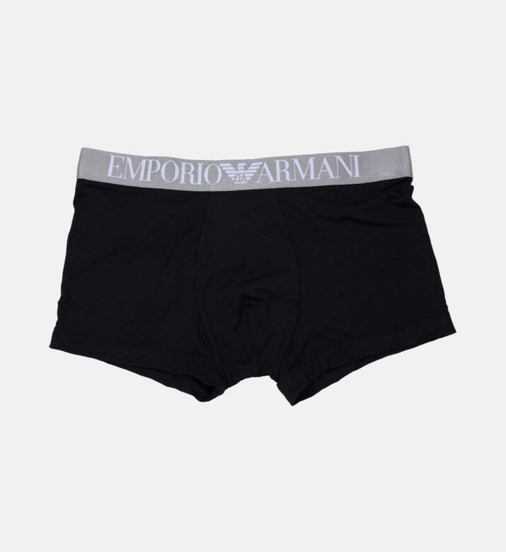 Mens Knit Logo-waist Trunk