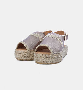 Embroidered Jute Sandals