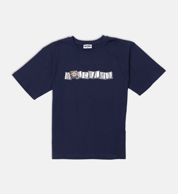 Cotton 3d-print Crewneck Short-sleeve T-shirt
