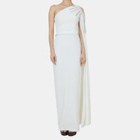Asymmetrical Beaded Maxi Dress