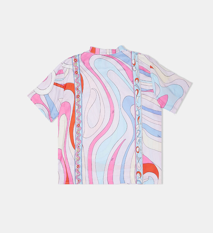 Iris-print Short Sleeve Shirt