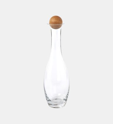 Nature Oak Stopper Glass Carafe