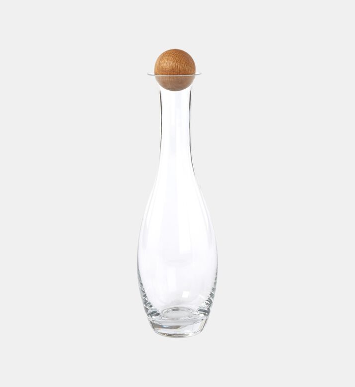 Nature Oak Stopper Glass Carafe
