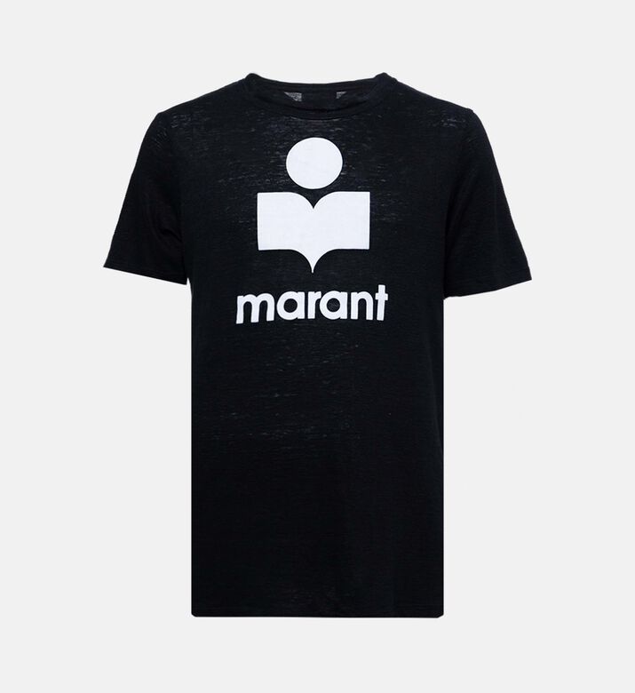 Marant Homme Karman Flocked-logo T-shirt, Black, L, Packshot View