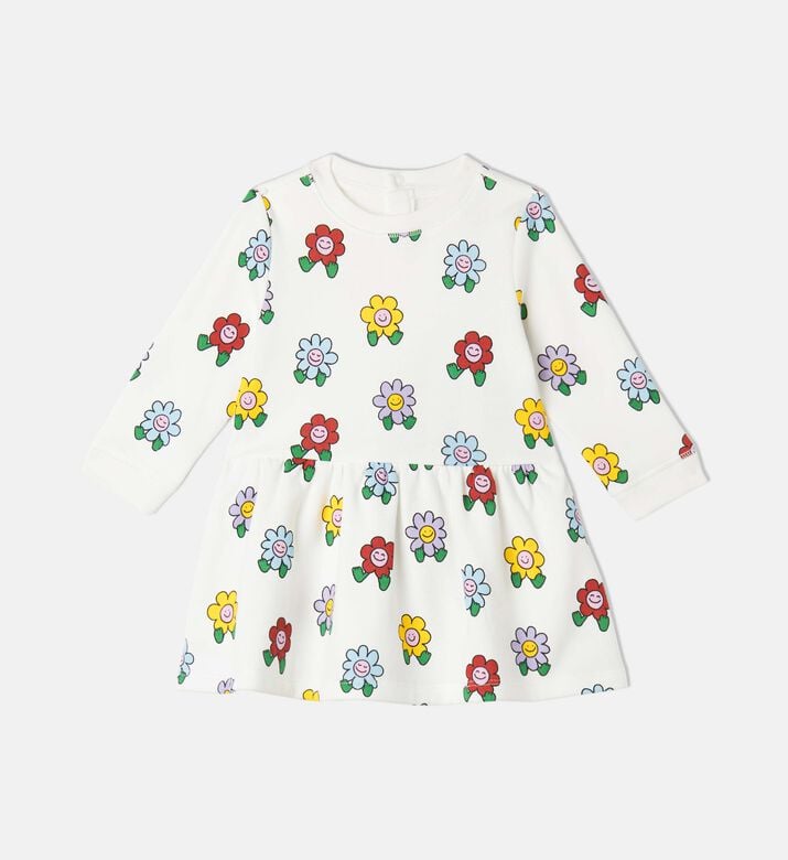 Jersey Floral-print Long-sleeve Dress
