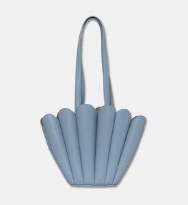 Mlouye Fan-like Shape Shoulder Tote, Light-blue, Packshot View