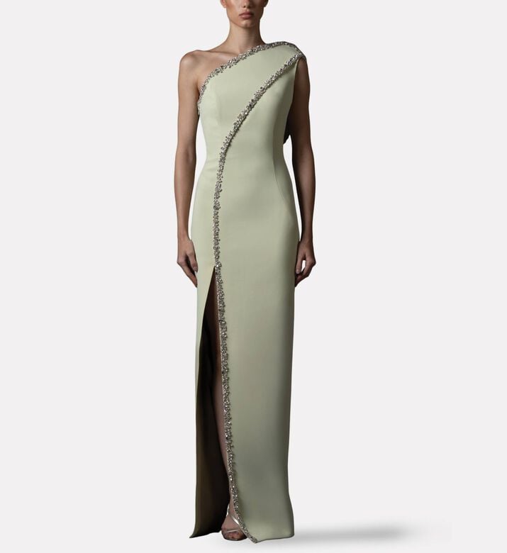 Jean Louis Sabaji Dress Assymetric, Model View