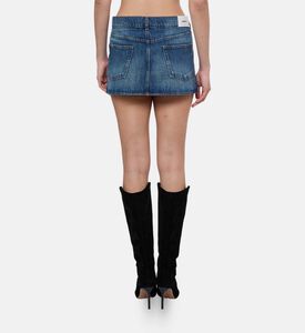 Coperni Skirt Wrap Mini, Blue, 40, Model View