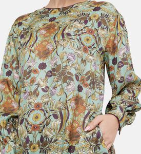 Paisley Flowing Long Caftan Dress