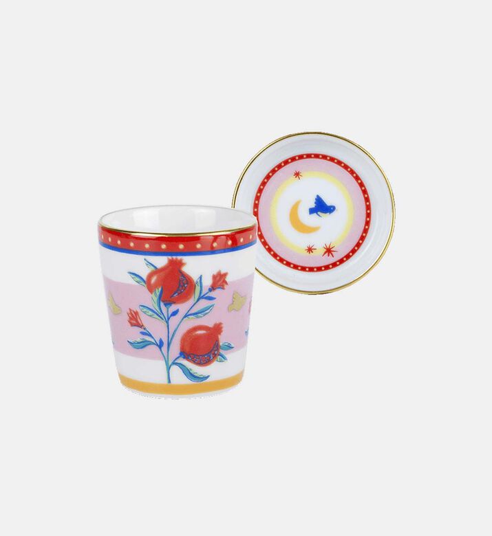 Mamma Mia Heart Saucer Espresso Cup - 5.5 X 7 Cm