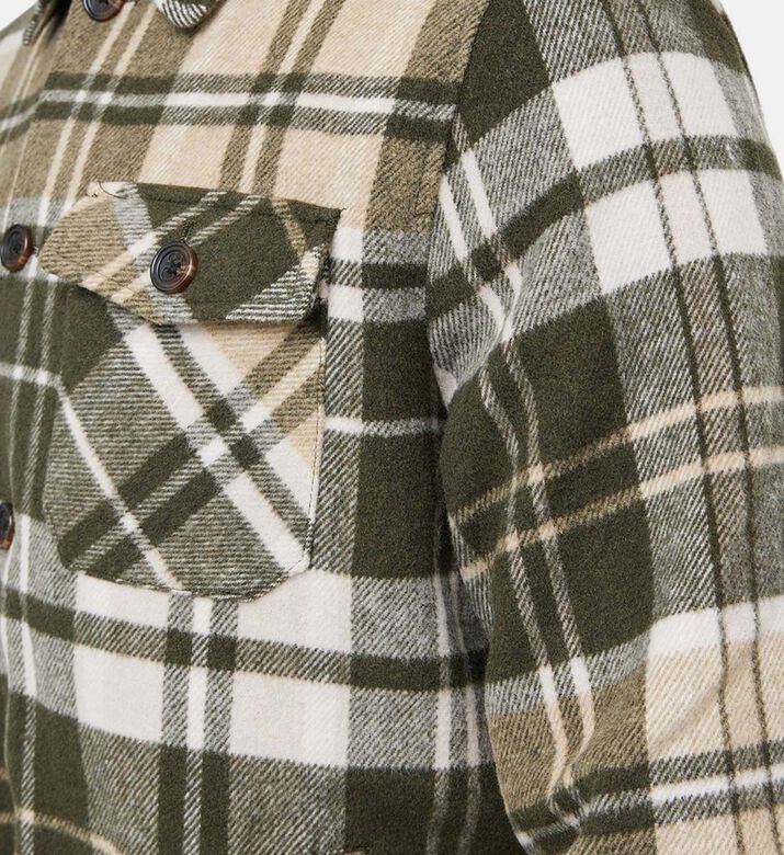 قميص علوي من مزيج الصوف المصقول