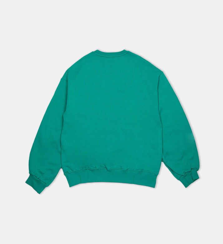 Flocked Logo Cotton Sweatshirt Flocked Logo Cotton Sweatshirt