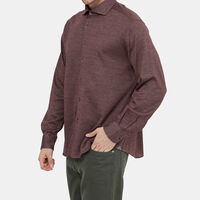 Virgin Wool Button-down Shirt